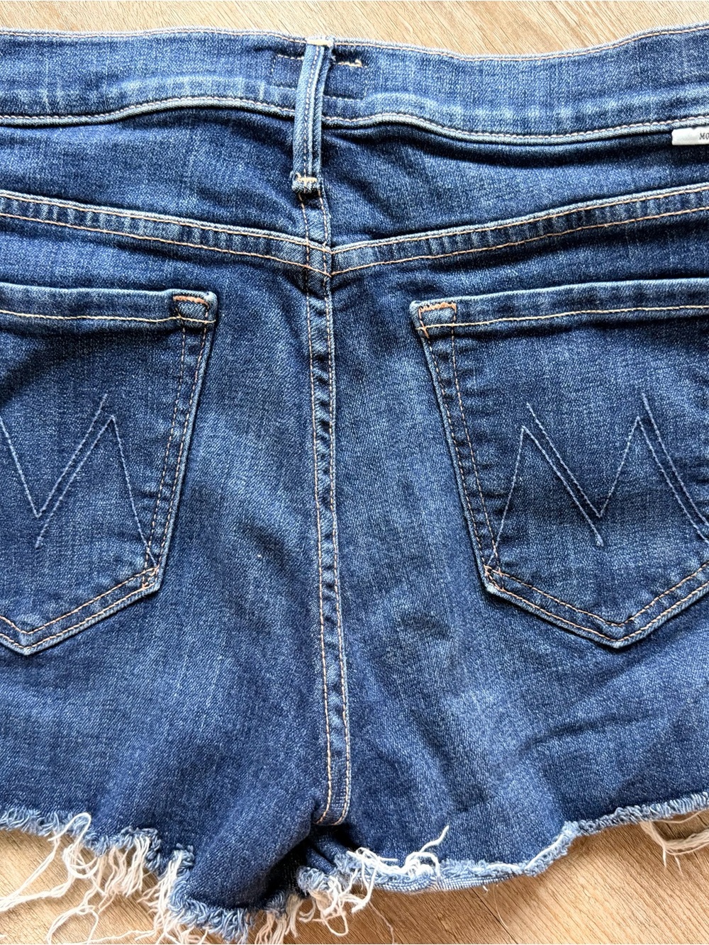 MOTHER Blue Denim Jean Shorts - Picture 1 of 3